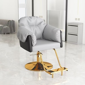 Sillón de Peluquería Moderno de Cuero PU Negro con Reposapiés y Altura Ajustable para Salón de Belleza - Product Image 6