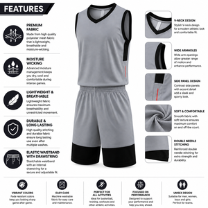 Uniforme de basket-ball respirant de qualité supérieure, maillots d'équipe personnalisés unisexes à manches courtes et design imprimé - Product Image 5