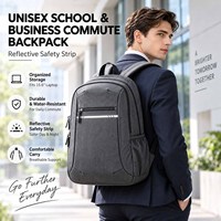 Sac à dos scolaire en nylon personnalisé avec logo OEM ODM, réfléchissant et sécurisé, pour le bureau, les voyages, vente en gros