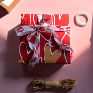 Venta al por mayor 80g cumpleaños ArtPaper Tissue 43*300cm regalo lujo embalaje personalizado rollo de papel de regalo - Product Image 2