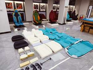 Accesorios de <span class=keywords><strong>Interior</strong></span> de coche YLA, actualización personalizada A7 C8, RS7, Kit de actualización de esponja de asiento delantero azul para <span class=keywords><strong>AUDI</strong></span> - Product Image 2