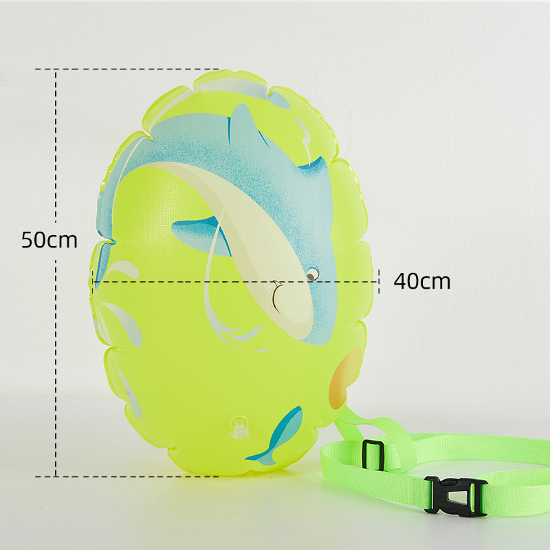 Tiburón verde fluorescente [forma ovalada]