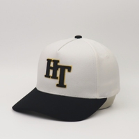 Casquette de baseball ajustable à 5 panneaux avec visière incurvée structurée, patch en PVC, unisexe, personnalisable