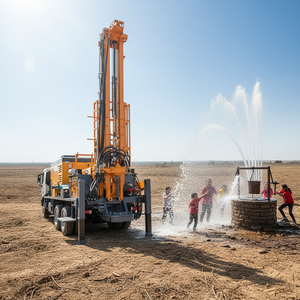 YOTOL Foreuse <span class=keywords><strong>de</strong></span> puits d'eau montée sur camion, diesel, 85KW 380HP, HOWO 6x4, <span class=keywords><strong>marteau</strong></span> pneumatique, profondeur maximale 600M, avec moteur - Product Image 3