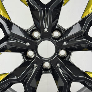 SY-09150 1 pièce Jantes en alliage noir brillant 18 19 20 21 22 24 26 pouces pour voitures et camionnettes, roues <span class=keywords><strong>de</strong></span> voiture <span class=keywords><strong>de</strong></span> tourisme - Product Image 4