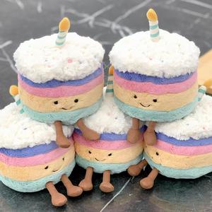 Peluche Serie Torta Non Etichettata, Torta di Compleanno Arcobaleno, Giocattolo in Peluche Super Morbido con Imbottitura in Cotone PP, Altezza 31-50cm, Regalo per <span class=keywords><strong>Bambini</strong></span> - Product Image 3