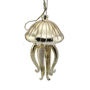 Precio de fábrica de artesanía de vidrio medusas adornos de árbol de Navidad Decoración - Product Image 2