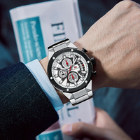 Jam Tangan MINI FOCUS 0397G Berkualitas Tinggi Pria Merek Teratas Mewah Jam Quartz Tahan Air Kronograf Multi Fungsi Bisnis Relojes