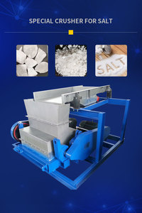 Molinillo de sal industrial Trituradora de rodillos Fresado Línea de producción de sal de roca Procesamiento Trituradora de sal de sílice Máquina trituradora - Product Image 2