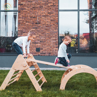Ensemble de rampes de balançoire et d'escalade d'intérieur pour enfants, jouets en bois, jeu personnalisé, Offre Spéciale