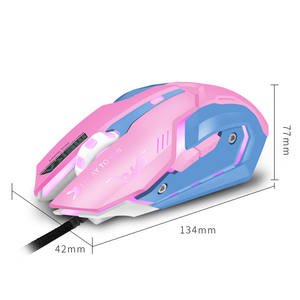 Mouse Gamer <span class=keywords><strong>Overwatch</strong></span> D.Va Pink Reaper Mercy Genji, Electrónico, Recargable por USB, con Cable, para Juegos y Oficina - Product Image 5