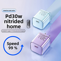 Chargeur mural USB C compact et portable 30W GaN Tech Mini PD à charge rapide pour téléphones – Vente en gros, prise en charge OEM