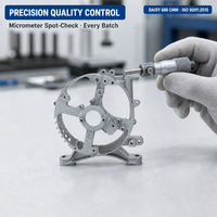 Support de fixation structurel en aluminium moulé sous pression OEM ADC12, testé par le méthode de test de fuites CNC, certifié ISO 9001, pour pièces de groupe électrogène 5GF 6.5KW