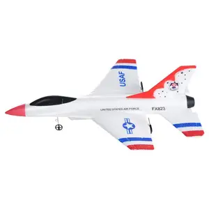 Avión teledirigido FX-823 FX823, juguete de avión de espuma EPP F16 RC planeador al aire libre, juguetes de Control remoto, regalos de navidad