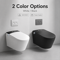 Toilet Pintar Dinding dengan Sistem Siram Otomatis dan Bidet Terintegrasi untuk Pembeli Grosir
