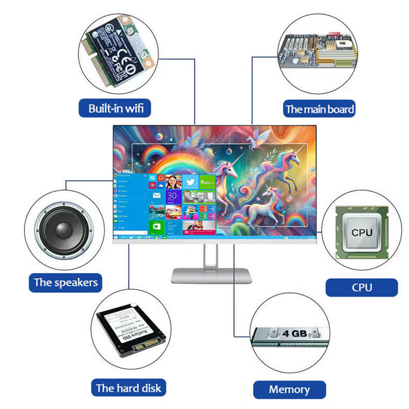ORANGLES 2025 All-in-One Desktop PC | 8th Gen Intel Core i3 | Business & Education Ready | Complete Setup – orangles Kuwait - angled perspective - presenting advantages - Image 4 of 5 | fits any environment | Purchase 2025 All-in-One Desktop PC | 8th Gen Intel Core i3 | Business & Education Ready | Complete Setup – orangles Kuwait Michigan | Free Shipping ORANGLES