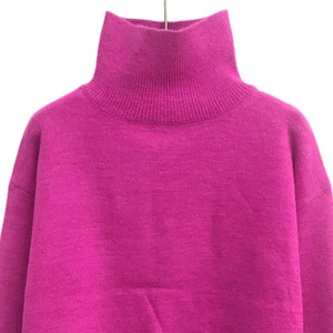 <span class=keywords><strong>Pull</strong></span> ample en tricot épais <span class=keywords><strong>rose</strong></span> vif pour <span class=keywords><strong>femme</strong></span>, style streetwear, avec fente, en tissu extensible, collection automne-hiver - Product Image 2