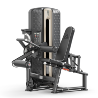 Machine à extensions et flexions de jambes assises, à double fonction sélective, pour entraînement des quadriceps et des ischio-jambiers, usage commercial en salle de sport