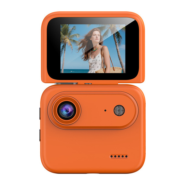 2026 New Live Streaming VLOG Riding Travel Camcorder Video Shooting TF Card 4K HD Flip Screen Retro Mini Thumb Sports Camera