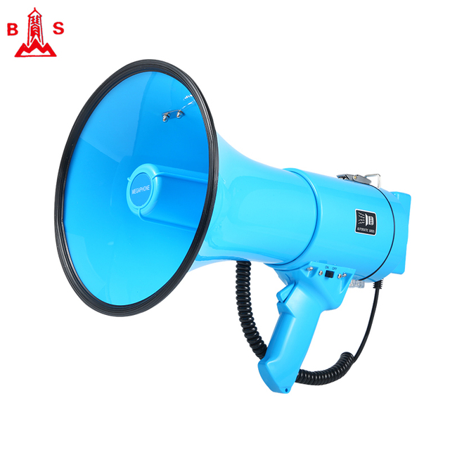 ABS Plastic Handheld High Power Voice Recorder Rechargeable Megaphone with Built in Siren/music and Recording Function