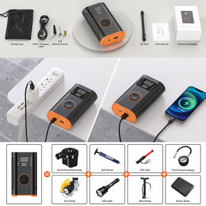 Petite pompe <span class=keywords><strong>rechargeable</strong></span> tente de vélo personnalisée buse de batterie d'énergie pompe de dégonflage pneus football compact <span class=keywords><strong>gonfleur</strong></span> de pneu de vélo - Product Image 4