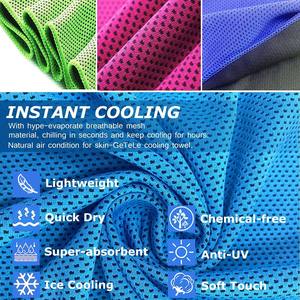 Khăn thể thao làm mát Eastsunshine 100% Polyester, dùng cho du lịch, khăn lạnh tức thì, khăn làm mát thần kỳ cho cổ và mặt - Product Image 2