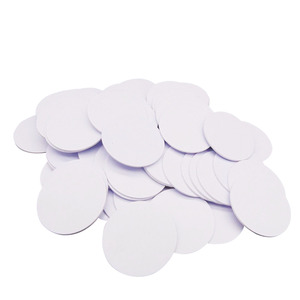 Thẻ Đồng Xu RFID <span class=keywords><strong>NFC</strong></span> Thẻ Tròn PVC 20Mm/25Mm/30Mm 125KHz TK4100/EM4100/EM4200/T5577/EM4305 13.56Mhz <span class=keywords><strong>ISO14443A</strong></span> ISO15639 - Product Image 1