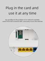 Routeur sans fil 4G LTE Cat 4, 4 ports LAN, 1 port WAN, WiFi 2,4 GHz 802.11b/g/n, double SIM 2FF 4FF, WPS