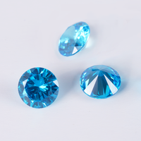 Pierre synthétique de laboratoire Starsgem, zircone cubique de couleur pierre de naissance, taille brillant rond