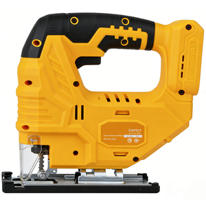 Sierra de calar amarilla potente, pequeña y portátil, herramienta eléctrica de alta calidad y rentable, sierra de calar de 18 V para cortar madera - Product Image 1