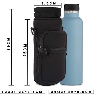 Bolsa Portabotellas de Neopreno en Oferta, Funda para Botellas de Agua de 32oz y 40oz, Bolsa Deportiva con Correa para Senderismo - Product Image 6