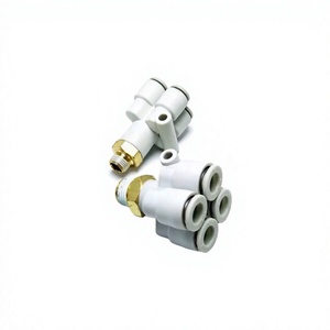 Raccords pneumatiques YIIDNN série KQ2UD blancs en Y à cinq voies, diamètre égal, diamètre variable, connecteur multiple - Product Image 2