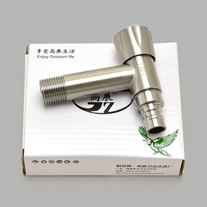 Design moderne Extension 1/2 Long <span class=keywords><strong>robinet</strong></span> sanitaire de jardin en acier inoxydable à ouverture rapide Type T céramique eau froide cuisine extérieure - Product Image 5