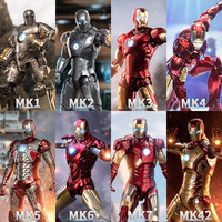 Figuras de Acción Originales Zd Toys Edición 10.º Aniversario Mk45 PVC Sin Luz 1/10 Articulaciones Móviles