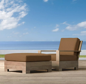 Hot Selling Garden Furniture Lounge Set Villa Leisure Teak hotel <b>Sofa</b> Outdoor Lounge Sectional <b>Sofa</b> Furniture Set - Product Image 2