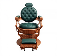 Chaise de salon de coiffure en cuir synthétique, pivotante à 360 degrés, inclinable, réglable en hauteur, design moderne pour salon de beauté