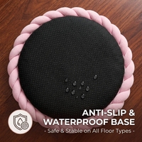 Vente en gros de lits pour chiens en forme de canapé, doux, modernes, luxueux, faits à la main, tissés, lavables, en peluche, rembourrés en coton PP, OEM/ODM