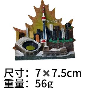 Imanes para nevera de Toronto, ideas de recuerdos de atracciones turísticas, imanes para nevera tridimensionales de resina. - Product Image 3