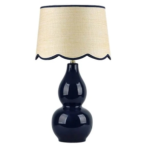 Lampe de table en céramique antique de couleur verte pour la maison, l'hôtel, lampes de table vintage - Product Image 5