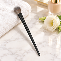 Pinceau de maquillage professionnel KB114 avec fibre de haute qualité de 0,07 mm, virole en aluminium épaissie et manche en bois de qualité supérieure