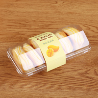 Vente directe du fabricant, possibilité de personnaliser les boîtes à pâtisserie en plastique transparent jetables en PET