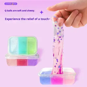 Ibiza per bambini giocattoli fatti in casa scatola cieca di fango di cristallo melma di plastica giocattolo antistress sicuro argilla luminosa melma fai da te si sviluppano 8 + - Product Image 4