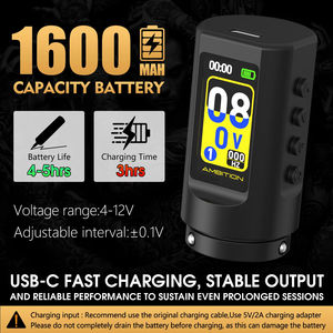 Профессиональная беспроводная тату-машинка XNET C2/C3 с бесщеточным двигателем, регулируемым ходом 2,0-4,2 мм, для начинающих, для татуировки на теле - Product Image 5