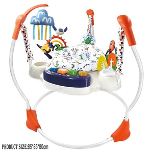 Centre d'activités pour bébé, nouveau siège pivotant, balançoire roulante, trotteur, 3 en 1, sauteur pour bébé avec musique et jouets lumineux - Product Image 2