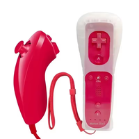 Manette de jeu Nunchuck sans fil pour Wiies/Wiies U avec fonction Motion Plus intégrée