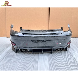 ชุดแต่ง Brabu Style ครึ่งคาร์บอนไฟเบอร์ พร้อมกันชนหน้า-หลัง บังโคลนหน้า-หลัง สปอยเลอร์หลัง สำหรับ Porsche Carrera S 992 911 ปี 2018-2024 - Product Image 4