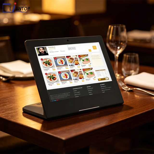 Large 15.6 Inch Android L Shape Tablet RK3566 Touch Screen Countertop Information Terminal with Camera WiFi Bluetooth RJ45