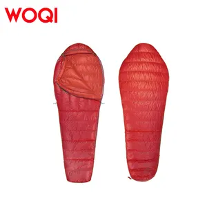 WOQI Waterproof Ultra Light Adult Mummy Camping Down Sleeping Bag For Backpacking Camping Cold Weather Travel