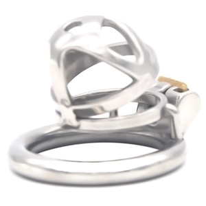 Jaula de <span class=keywords><strong>castidad</strong></span> para hombre, dispositivo de pájaro hueco, <span class=keywords><strong>candado</strong></span> de acero inoxidable 304, restricción, juguete sexual para adultos - Product Image 3