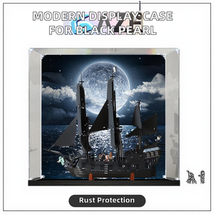 صندوق عرض أكريليك شفاف حديث 10365 لعرض قراصنة الكاريبي: اللؤلؤة السوداء، صندوق تخزين يدوي الصنع مضاد للصدأ مع وحدة تثبيت البطاقات - Product Image 2